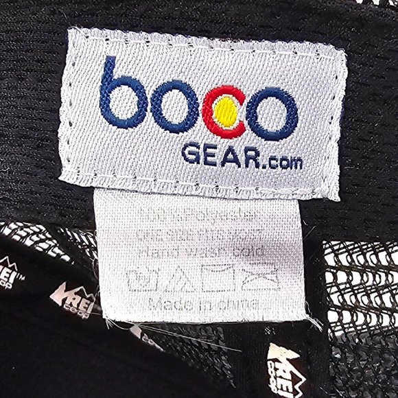 REI CO-OP Trucker Hat Cap ~ Black Snapback Outdoor Cap Mountains Adjustable Mesh - Picture 5 of 5